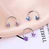 Body Punk 316L Surgical Steel Horseshoes Septum Rings Tragus Piercing Daith Helix Hoop Ear Earring