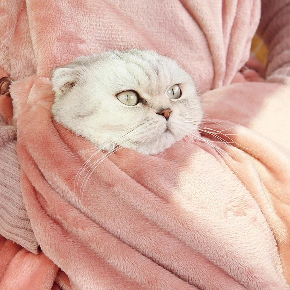 Переноска для домашних животных Фартук для маленьких кошек и собак Подвесная сумка для груди с двухслойным карманом Карман для сна Сумка-держатель для домашних животных