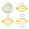 New 1set 3 In 1 Egg Slicer Multi-functional Egg Cutter Kitchen Creative Tool  Kitchen Accessories Egg Mold  Gadget
