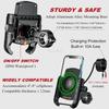 Motorcycle Phone Holder Mount With Qi 15W Wireless Charger & 20W USB-C Fast Charging Port with C To C Cable for 4-8" Phones