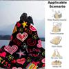 1pc Love, Kiss Blanket Warm, Cozy, And Soft, Suitable for Sofas, Beds, Cars, And Office Use.Perfect for Camping And Travel, Making It a Great Gift for