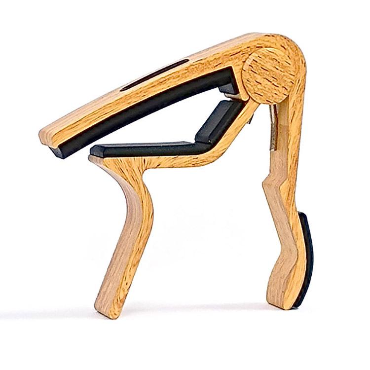 Медиатор для гитары с умеренным прижимом, с отделкой под дерево, с держателями для карточек и медиаторов