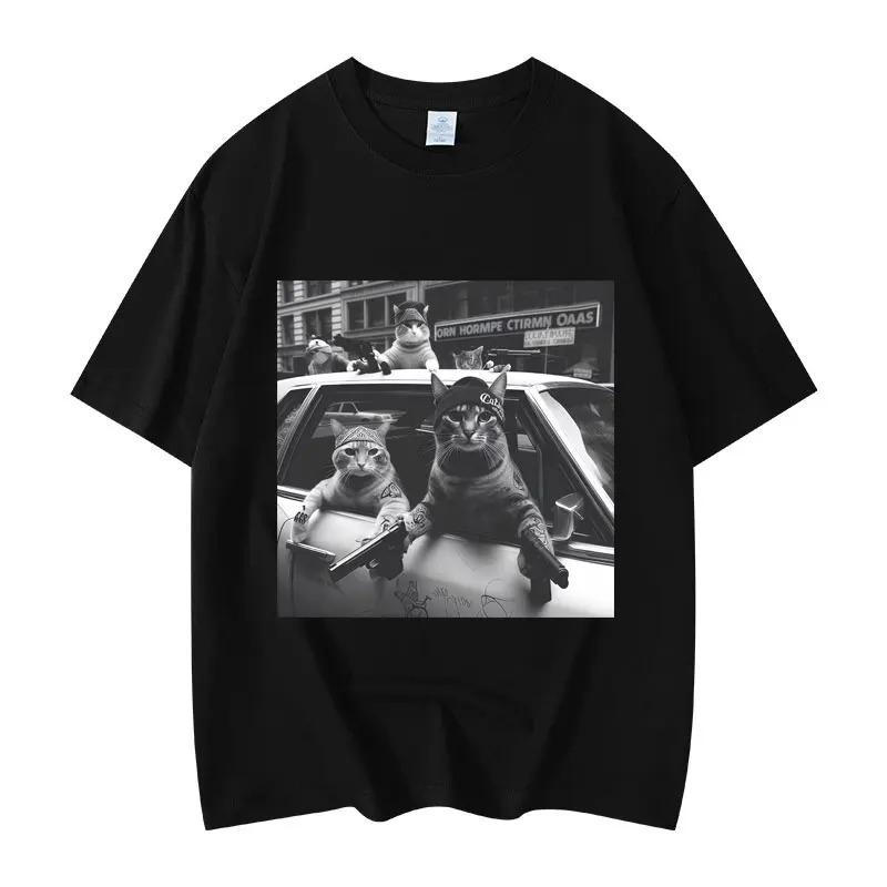 Streetwear Funny TShirts for Mens Fashion Vintage Short Sleeve High Quality Cotton 100 Oversized Casual Breathable Tshirts