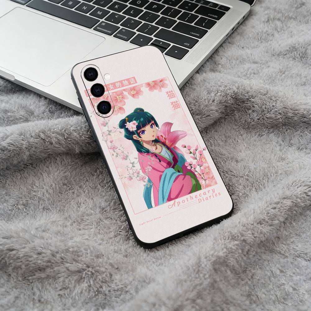 T-The Apothecary Diaries-Popular anime Black Soft Silicone Phone Case for Samsung Galaxy A73, A71, A72, A70, A53, A52, A51