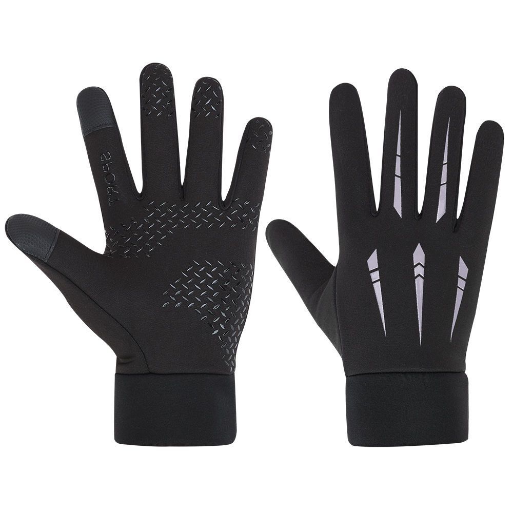 Мужские осенне-зимние велосипедные перчатки для улицы с сенсорным экраном, корейская версия, ветрозащитные и холодостойкие, теплые бархатные лыжные спортивные перчатки для мужчин