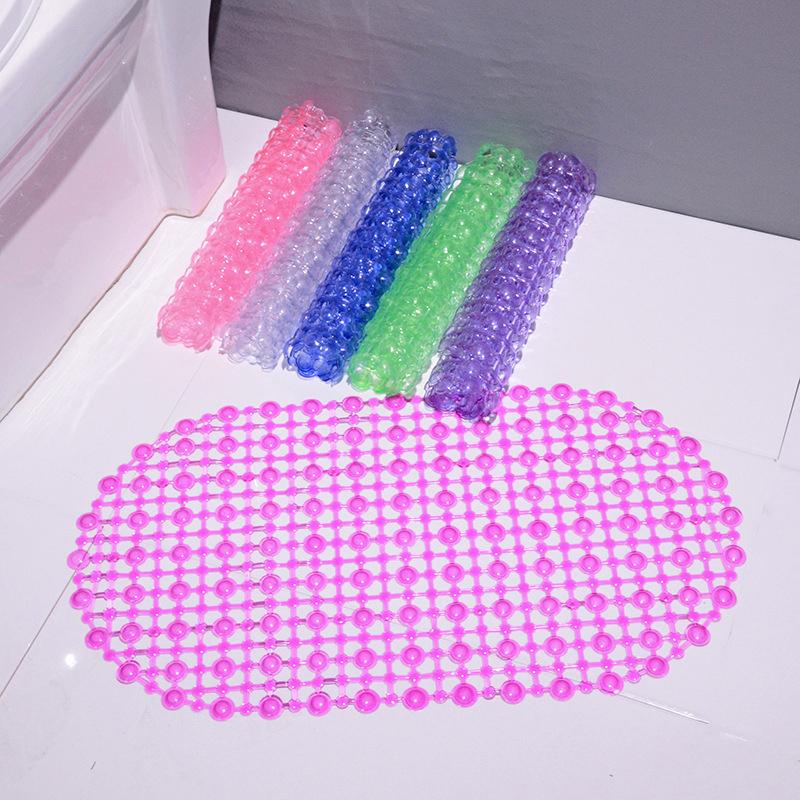 Household Non-Slip Mat Pvc Bathroom Mat With Massage Suction Cup Carpet Supplies