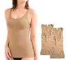 Smile LaLa Beige Medium Tank Posture Power Polyester Tank Small Small Petite Postpartum Shapewear 2-Pack Women's Tops, Shapewear, Compression,