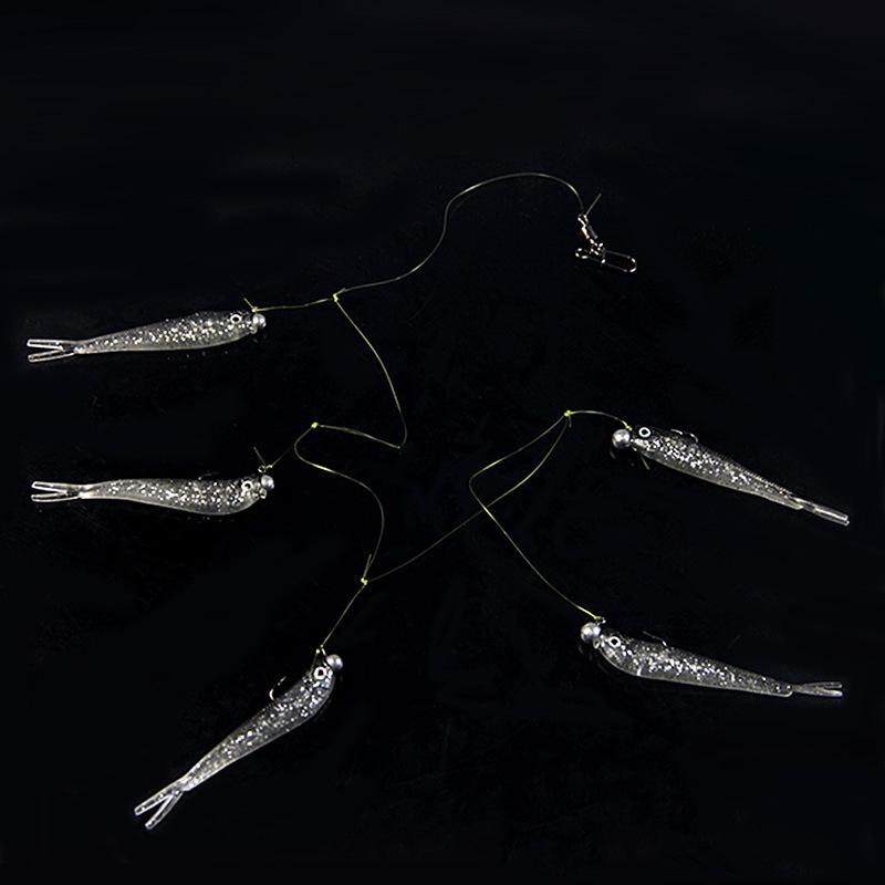Набор Приманок Кластер Мягкая Приманка Рыболовная Приманка Pesca Jig Head T Tail Wobbler Metal Fish Sea Bass Leurre Tackle Swim Cast Bait