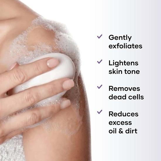 Cureskin Radiance Body Soap | For Pigmentation & Sun Damage with Alpha Arbutin, Kojic Acid and Ucuba Butter | Soap Tan Removal, 75 G (Pack of 2)