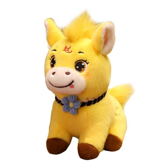 Кукла-лошадь Благоприятное значение Год Лошади Плюшевая игрушка Традиционная зодиакальная тема Лошадь Хорошо