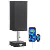 Bedside Lamps for Bedroom Nightstand with USB Ports, Table Lamp with Fabric Shade for End Table Living Room Home Office Study Room