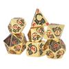 7 шт. Многогранные игральные кости с рисунком дракона, портативный изысканный набор металлических игральных костей, реквизит для ролевых игр на вечеринке