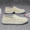 Canvas Men's Shoes Summer Casual Old Beijing Linen Shoes Men's Lazy One-pedal Fisherman Tide Shoes 2024 New
