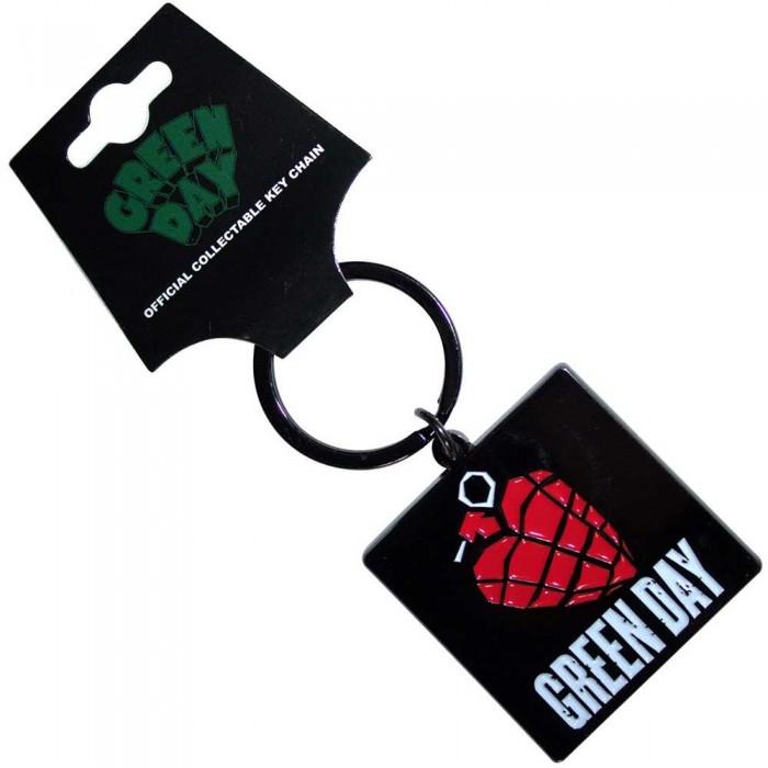 Green Day Grenade Logo Keyring