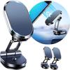 Универсальное крепление на приборную панель автомобиля, магнитный держатель для телефона с вращением на 360 градусов, совместимый со всеми сотовыми телефонами, изготовлен из прочного титана и силикона, 2 штуки