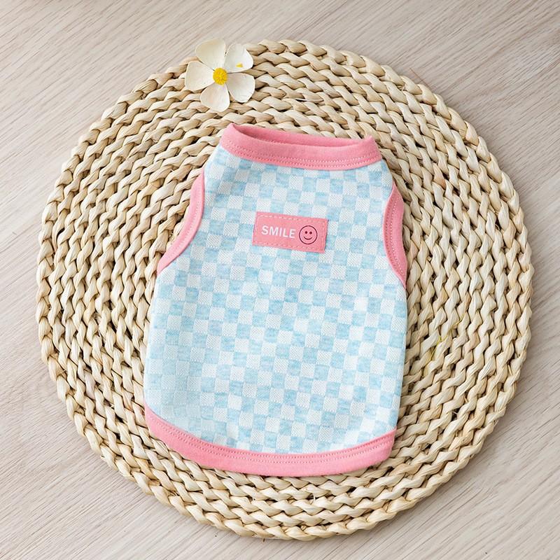 Одежда для собак Летняя Тонкая Вышитая Авокадо Слинг Маленькая и Средняя Бигбер Щенок Кошка Жилет Одежда для питомцев