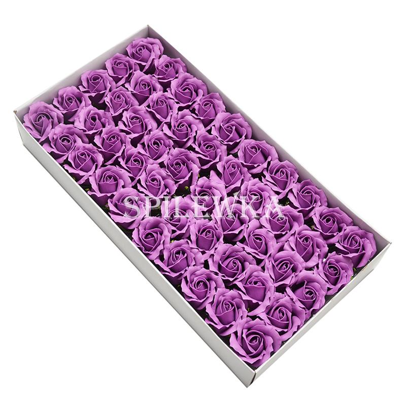 Spilewka 3-Layer Rose with Curly Petals Fake Flowers Heads Wedding DIY Gift Box Valentine's Day Home Decor Artificial Flower