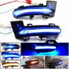 Blue Sequential Turn Signal for Skoda Octavia MK3 5E (2013–2018) Rearview Mirror