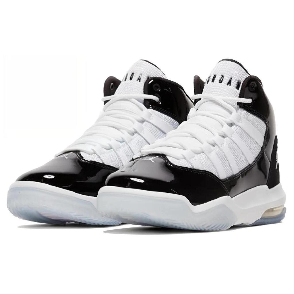 Air Jordan Max Aura Grade School 'Black White' (Unisex) Black / White Kids' Basketball Shoes AQ9214 011