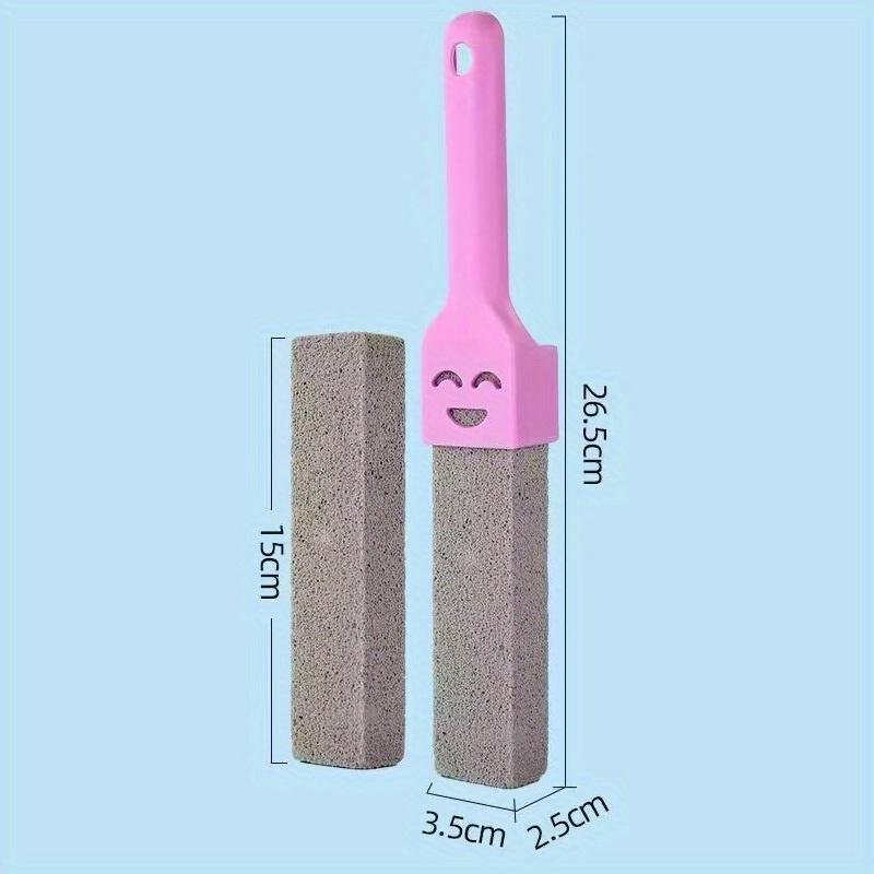 5pcs Pumice Stone Toilet Brush with Handle, for Removing Limescale, Rust, and Stains From Toilets, Tiles, Sinks, and Bathtubs, Bathroom Cleaning Tools