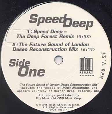 Пластинка 12 дюймов JON ANDERSON - Speed Deep 72902103411 High Street Rec 1995 США Танцевальная и электронная музыка Б/у