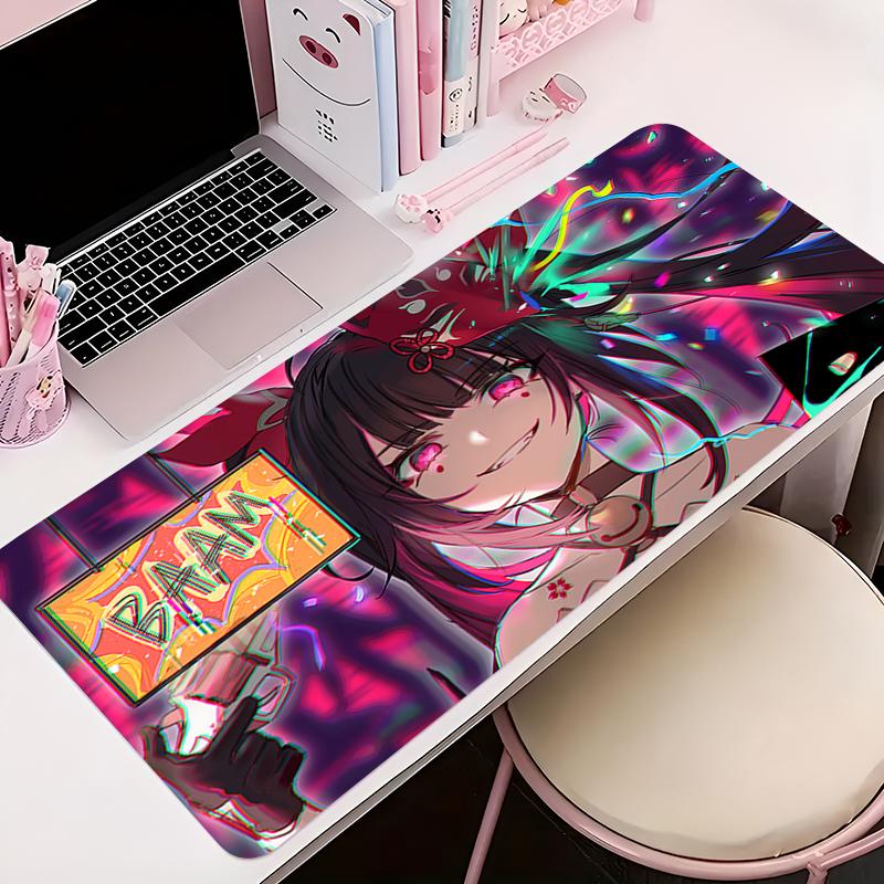 Mouse Pad Office PC Accessories Keyboard Mat Hhonkai Star Rail Sparkle Anime Pattern Antislip Rubber Mousepad Gamer Desk Mat