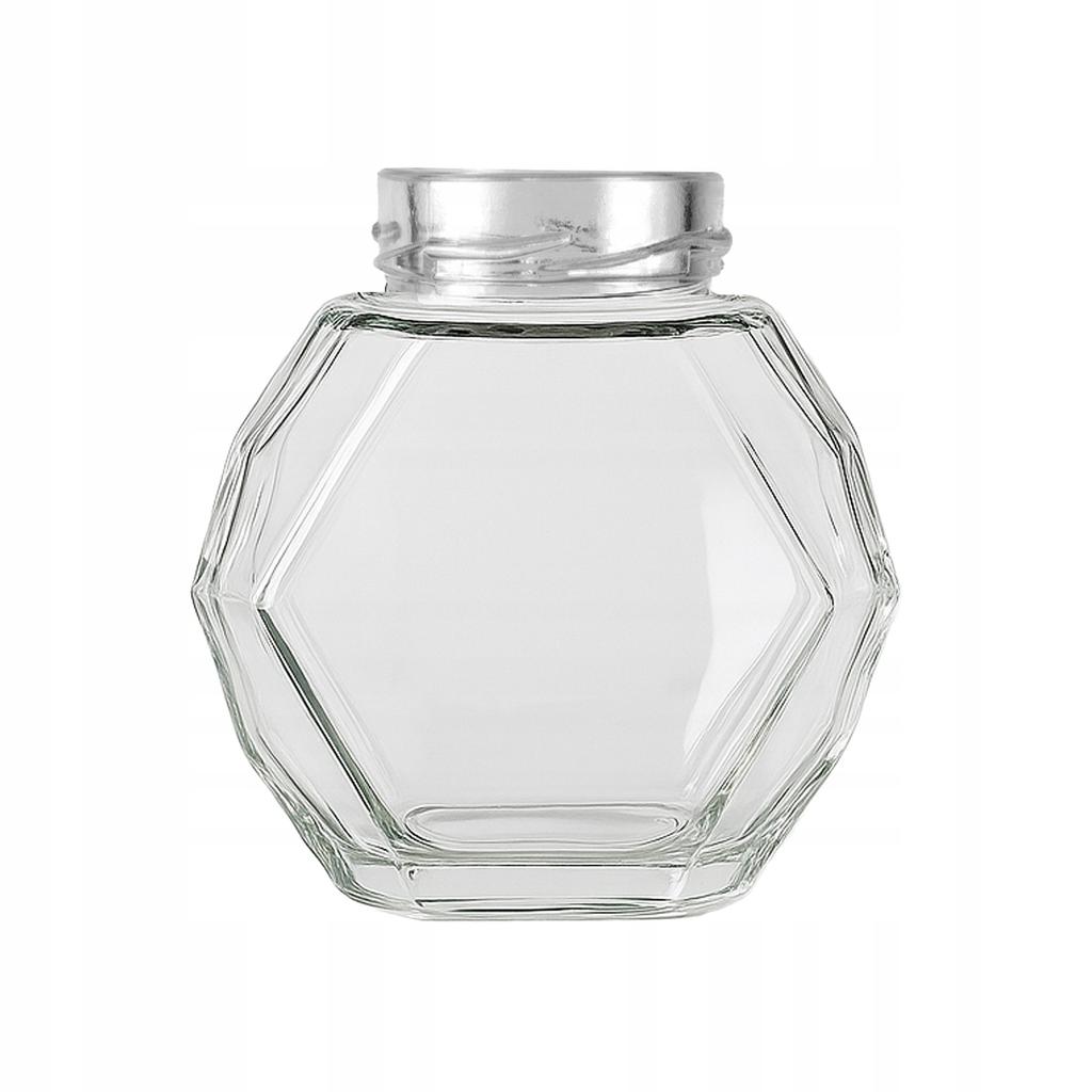 20x GUCIO Glass Jar 380ml for HONEY Jam Wedding Gift Candles Containers