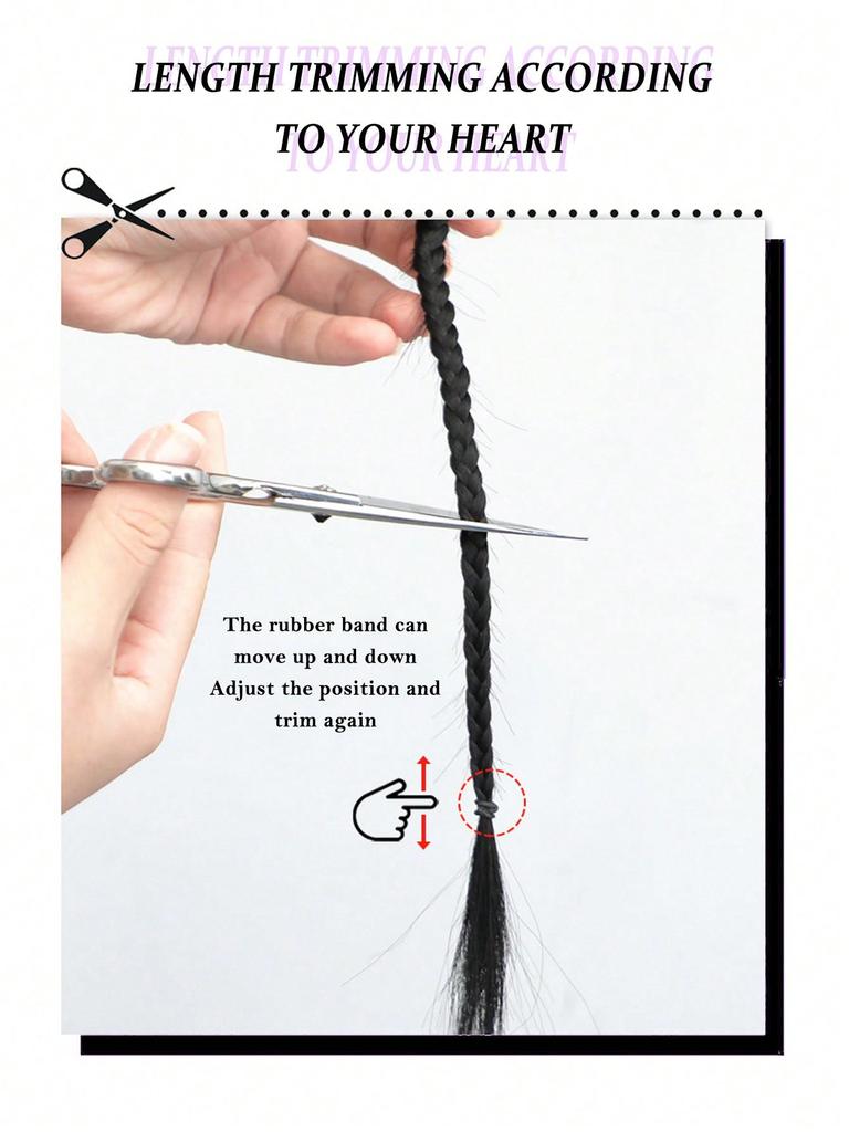 Синтетические накладные волосы 20-дюймовый хвостик цветные косички накладные волосы с резинками радужные плетеные аксессуары для женщин вечеринка основные моменты косплей