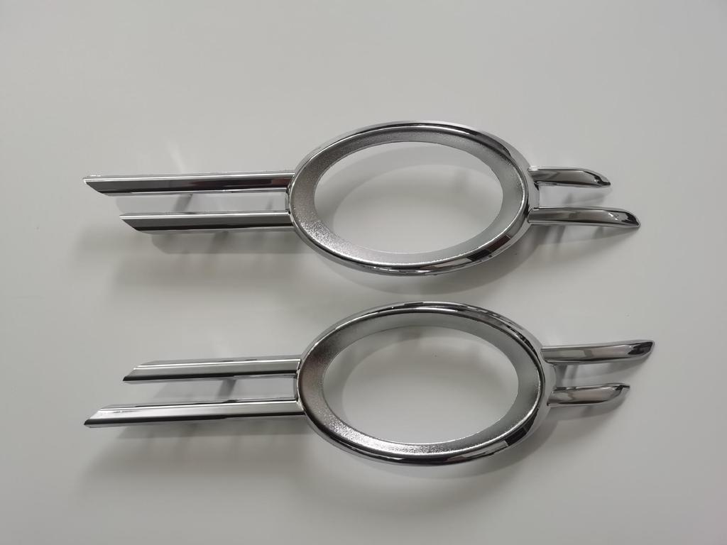 Mercedes-Benz W211 Electroplated Front Fog Light Frame for E200, E180, E300 Bumper Vent.