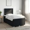 Box Spring Bed with Mattress Black 120 x 190 cm Fabric