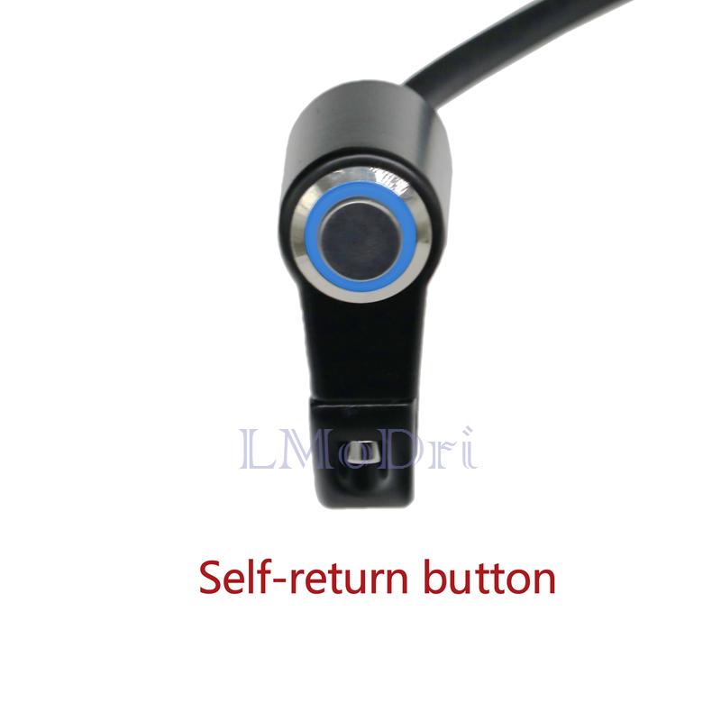 LMoDri переключатели для мотоцикла ATV скутер 22 мм руль фары аварийный противотуманный свет переключатель ВКЛ-ВЫКЛ алюминий со светодиодом DIY