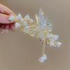 1Pc Cool Flower Butterfly Rhinestone Artificial Pearl Tassel Hairpin, Fairy Hair Accessories, Ideal for Gifts