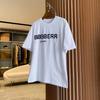 2025 100_ Cotton Simple Fashion Trend Print Breathable Casual Short Sleeve T-shirt Breathable Men's and Women's T-shirts