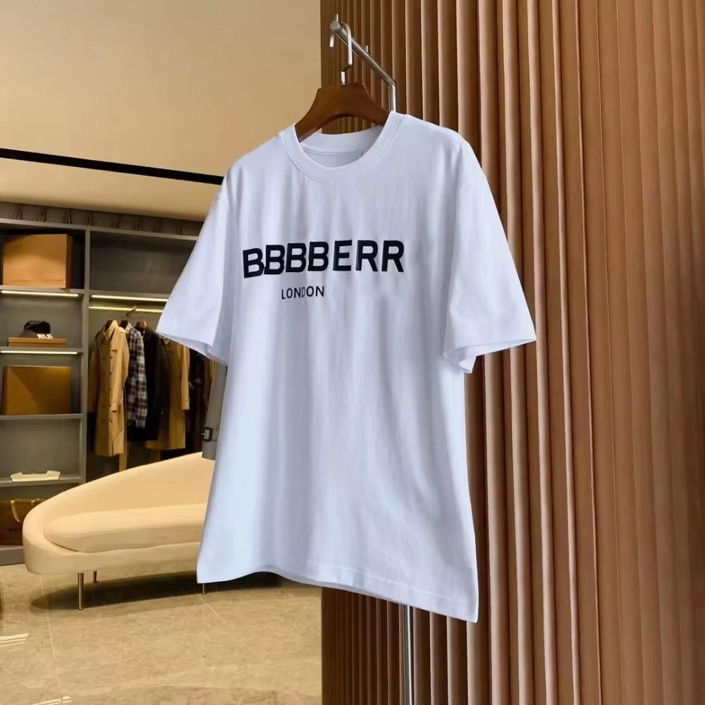 2025 100_ Cotton Simple Fashion Trend Print Breathable Casual Short Sleeve T-shirt Breathable Men's and Women's T-shirts