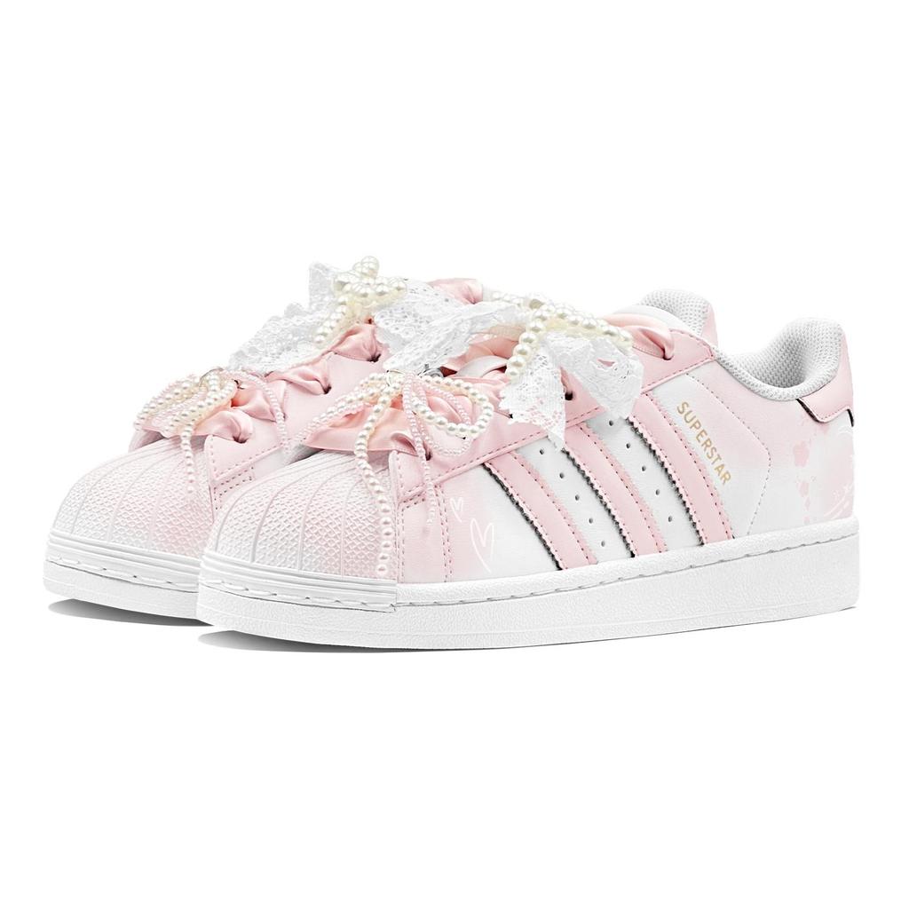 Adidas Originals SUPERSTAR Slip-Resistant Abrasion-Resistant Low-Top Skateboard Shoes EG4958(Team88-S-BOX)-Random Packaging