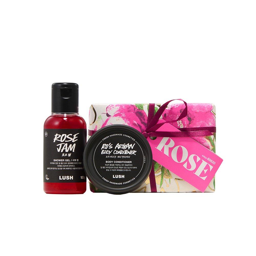 Lush Роза - Подарок (Кондиционер для тела Роза Аргана 45г, Розовый джем 100г)