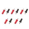10 шт. штекеров типа «банан» красного и черного цвета с крестообразным шлицем 4 мм, позолоченные адаптеры для припоя для акустических проводов