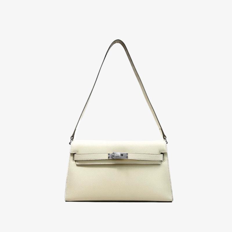 Новая однотонная сумка под мышку из натуральной кожи, женская сумка на плечо, модная сумка через плечо, универсальная маленькая квадратная сумка для женщин