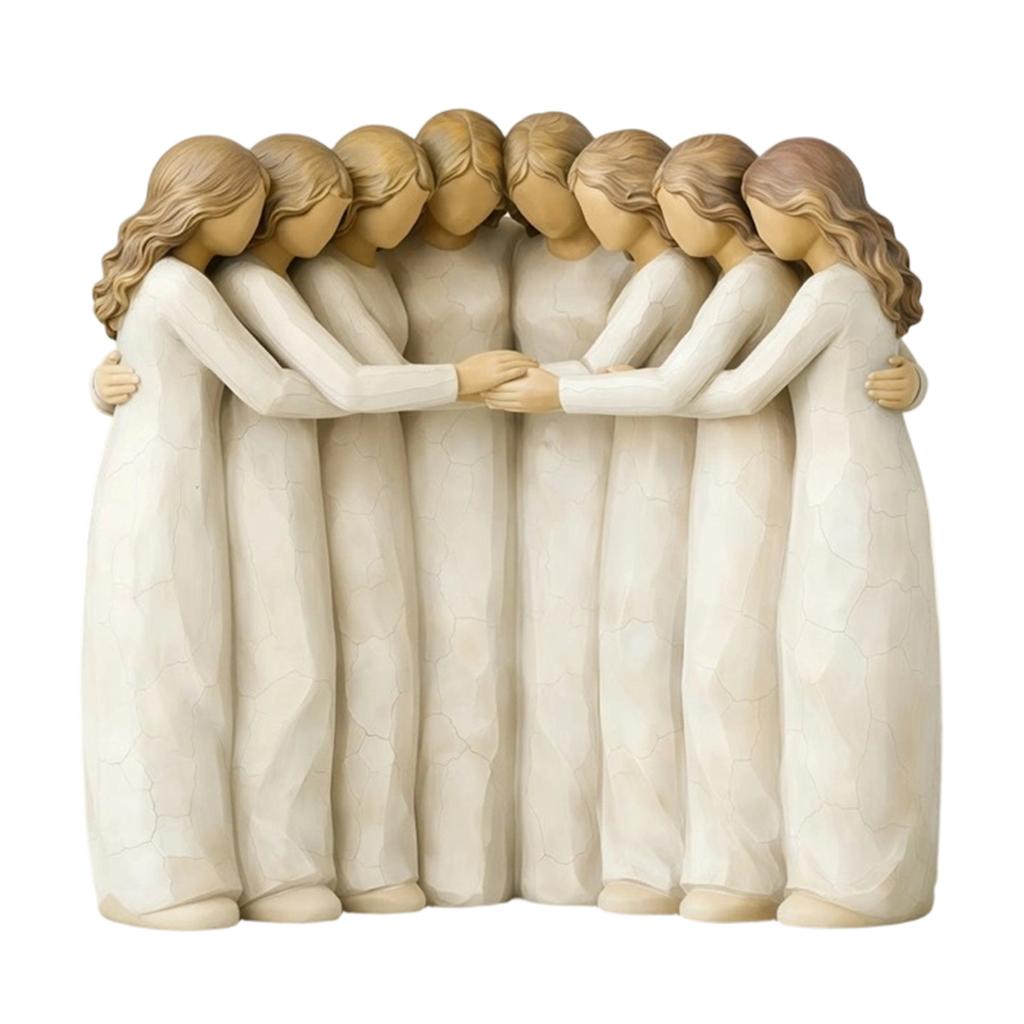 Friendship Gifts for Sisters Four Women Figurine Decor, Sisterhood Statue Gift Friends, Decorative Table Accents Home and Moms, Faceless