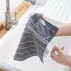 Очень толстые супервпитывающие кухонные полотенца из микрофибры - Быстро впитывают жидкости со стильными серыми и белыми полосками