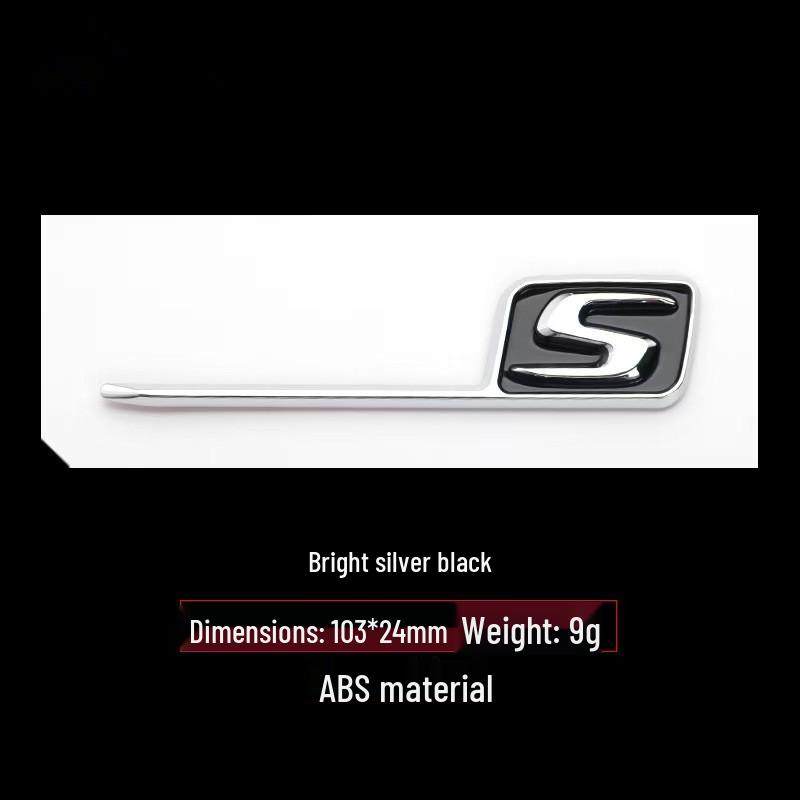 Compatible Mercedes-Benz AMG Badge Emblem Sticker for GTS, GT43S, GT63S, A45S, C63S, E63S, S.