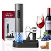 Electric Wine Opener Set Automatic Corkscrew Battery Operated Wine Bottle Openers With Foil Cutter For Kitchen Bar Party Gifts