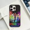 Cartoon R-Rainbow Friends Wave Corrugated Phone Case For IPhone 17 Air 16 15 14 13 11 12 Pro Max Plus Matte Cover