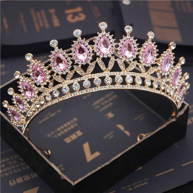 Роскошная свадебная корона, тиары и короны для невесты, королевские украшения для волос, хрустальная диадема, головной убор для выпускного бала, аксессуары для головы, конкурс красоты