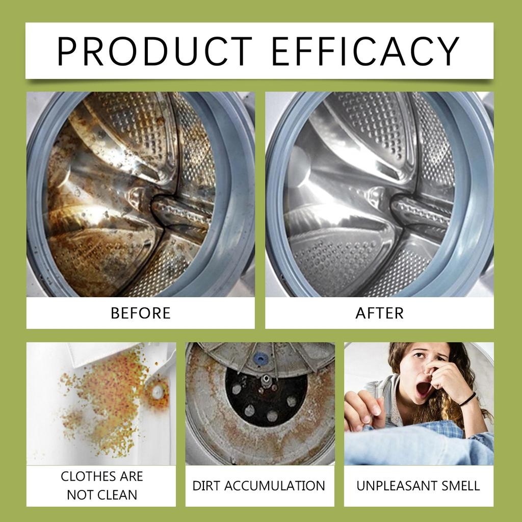 Washing Machine Tank Cleaning Agent Effervescent Tablets Fully Automatic Drum Type Effervescent Cleaning Tablets To Remove Stains