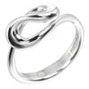 TIFFANY&Co. Open Wave Ring Silver925 #4.9(US Size) 3.2g Women Used