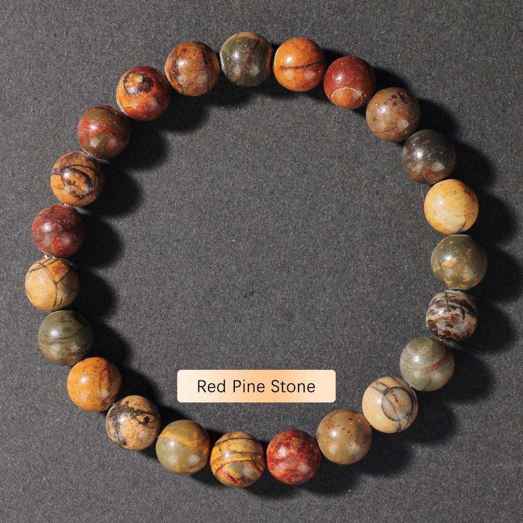 Beaded bracelet powder crystal garnet natural stone tiger's eye stone bead string natural crystal bracelet design
