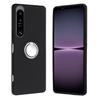 Чехлы для мобильного телефона Sony Xperia 1 VI Матовый мягкий ТПУ чехол с кольцом-держателем и подставкой