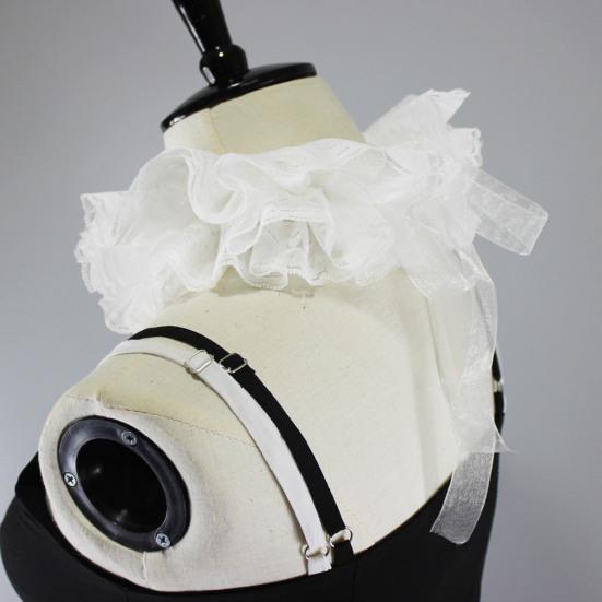 Свитшоты с круглым вырезом и ложным воротником, топы, ложный воротник, кружевная застежка, рубашка для Хэллоуина, маскарада, улучшитель линии шеи