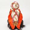Satin Square Scarf Women Muslim Hijab Elegant  Print Silk Neckerchief Shawl Wraps Headband Handle Hair Accessories Bandana